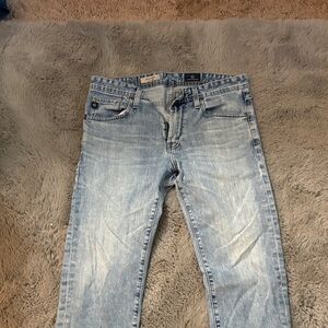 AG Adriano Goldschmied Women's Sky Blue Slim Jeans